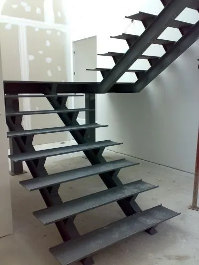Stairs steel shed construction
